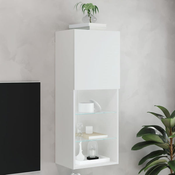 Tv-Kaapit Led-Valoilla 2 Kpl 30,5X30X102 Cm
