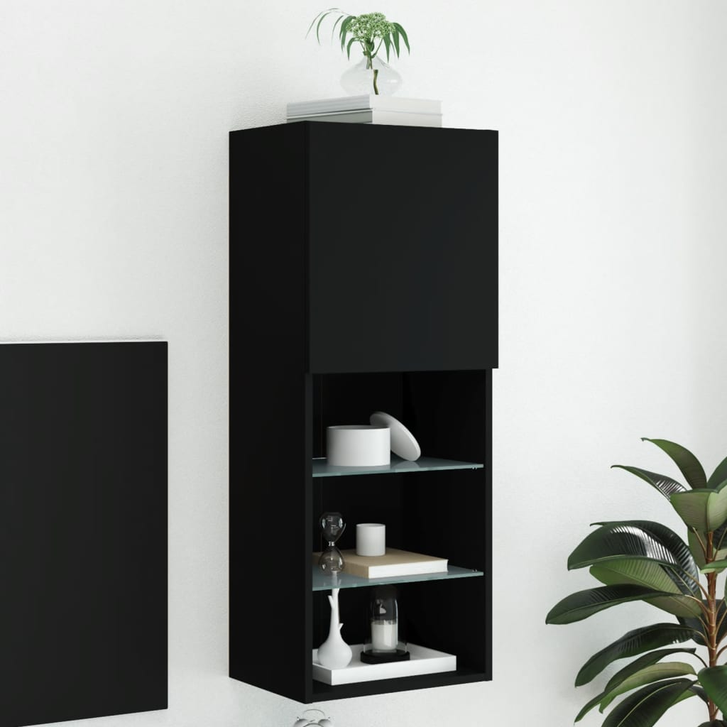 Tv-Kaapit Led-Valoilla 2 Kpl 30,5X30X102 Cm