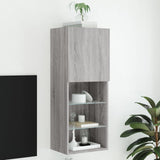 Tv-Kaapit Led-Valoilla 2 Kpl 30,5X30X102 Cm