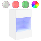 Tv-Seinäkaappi Led-Valoilla 40X30X60,5 Cm