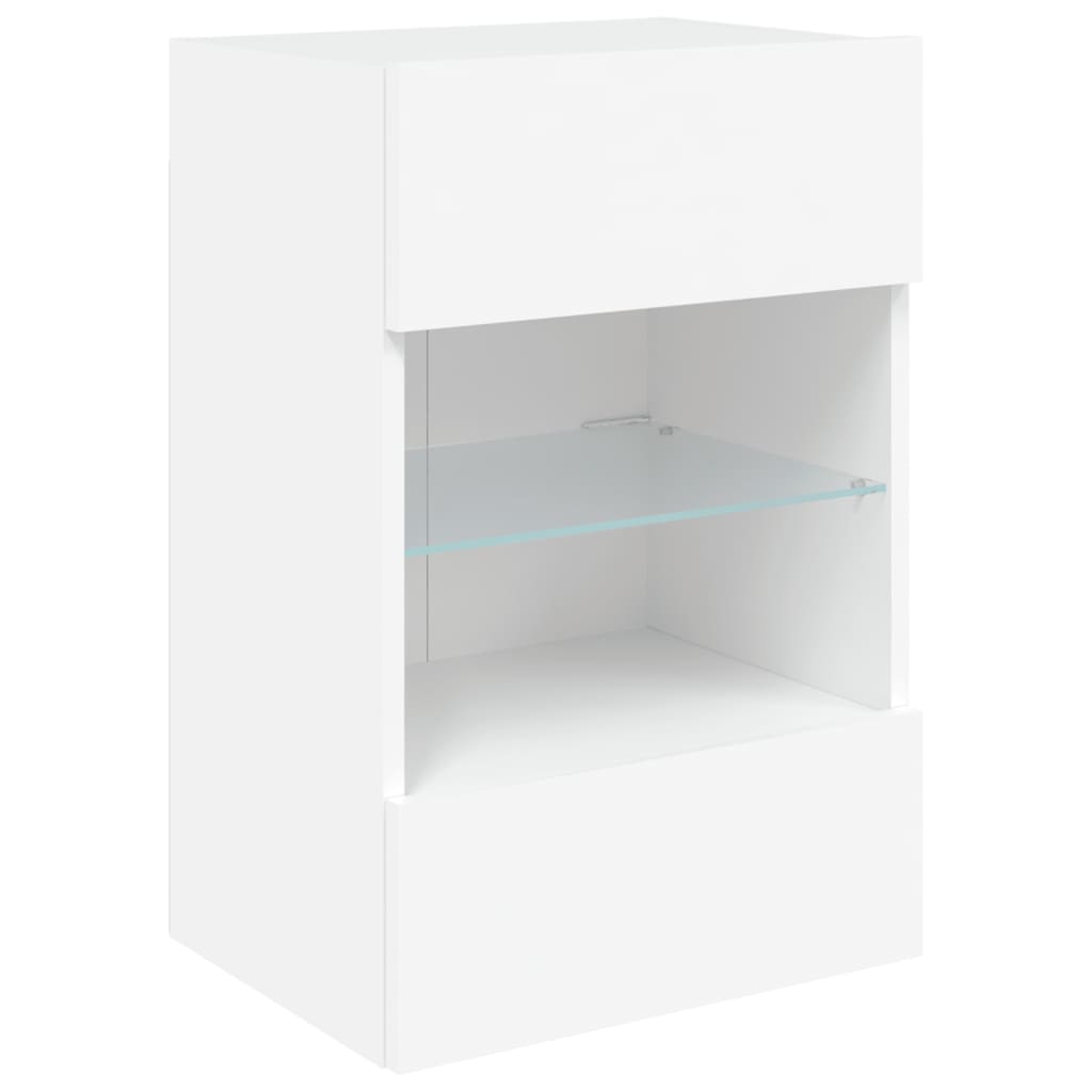Tv-Seinäkaappi Led-Valoilla 40X30X60,5 Cm