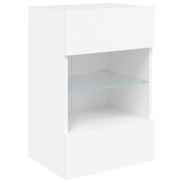 Tv-Seinäkaappi Led-Valoilla 40X30X60,5 Cm