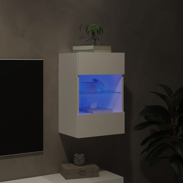 Tv-Seinäkaappi Led-Valoilla 40X30X60,5 Cm
