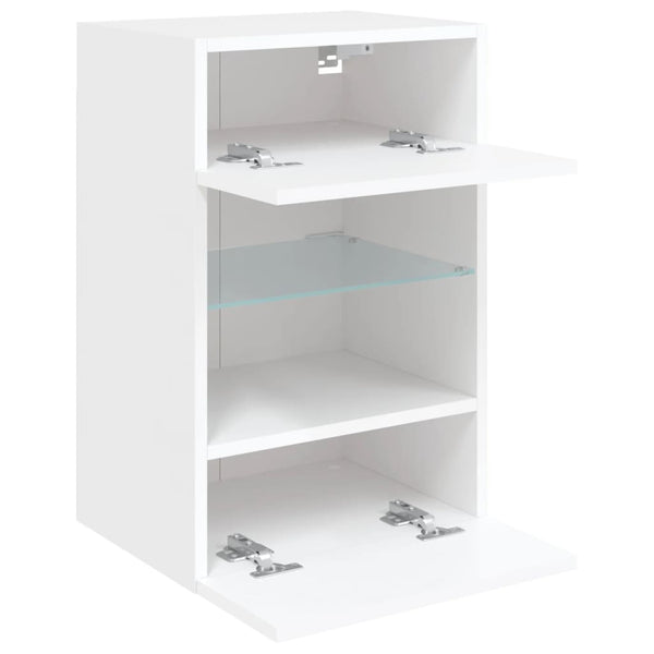 Tv-Seinäkaappi Led-Valoilla 40X30X60,5 Cm