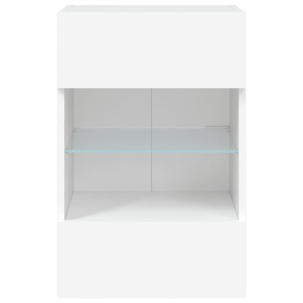 Tv-Seinäkaappi Led-Valoilla 40X30X60,5 Cm