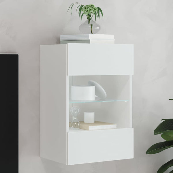 Tv-Seinäkaappi Led-Valoilla 40X30X60,5 Cm