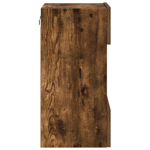 Seinäkaapit Led-Valoilla Televisiolle 2 Kpl 40X30X60,5 Cm