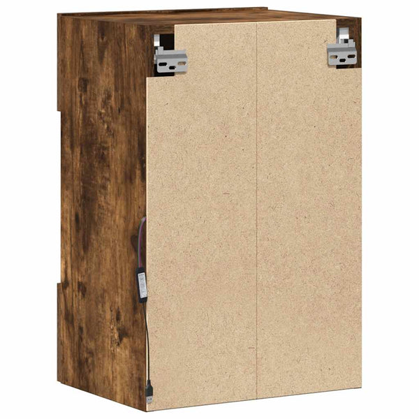 Seinäkaapit Led-Valoilla Televisiolle 2 Kpl 40X30X60,5 Cm