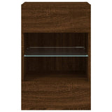 Tv-Seinäkaappi Led-Valoilla 40X30X60,5 Cm