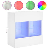 Tv-Seinäkaappi Led-Valoilla 58,5X30X60,5 Cm