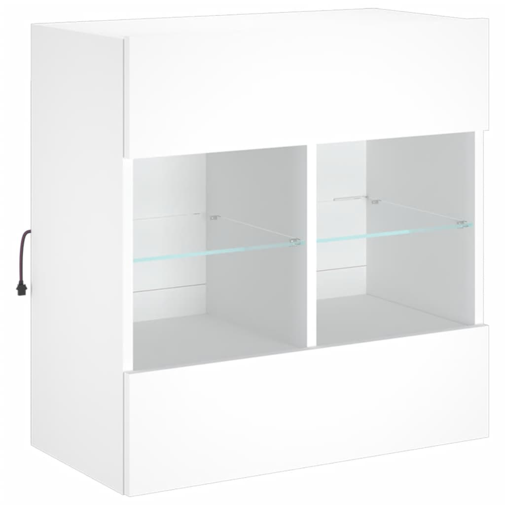 Tv-Seinäkaappi Led-Valoilla 58,5X30X60,5 Cm