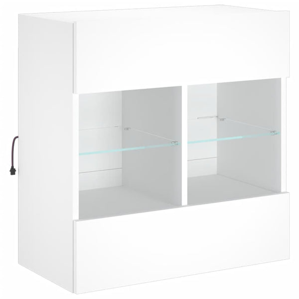 Tv-Seinäkaappi Led-Valoilla 58,5X30X60,5 Cm