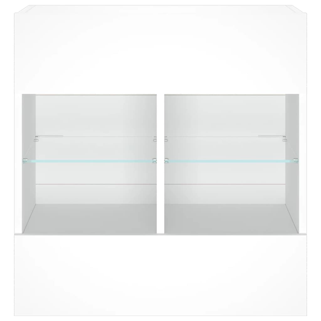 Tv-Seinäkaappi Led-Valoilla 58,5X30X60,5 Cm