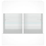 Tv-Seinäkaappi Led-Valoilla 58,5X30X60,5 Cm