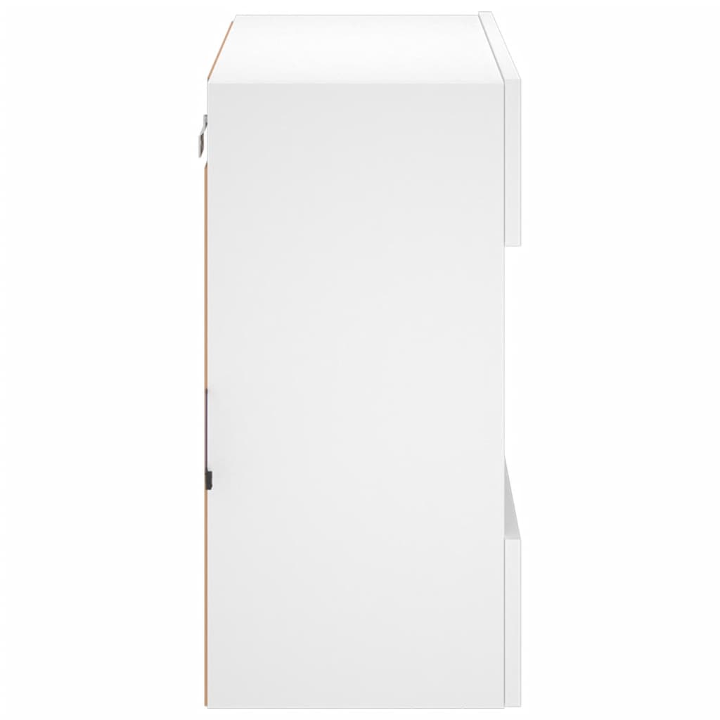 Tv-Seinäkaappi Led-Valoilla 58,5X30X60,5 Cm
