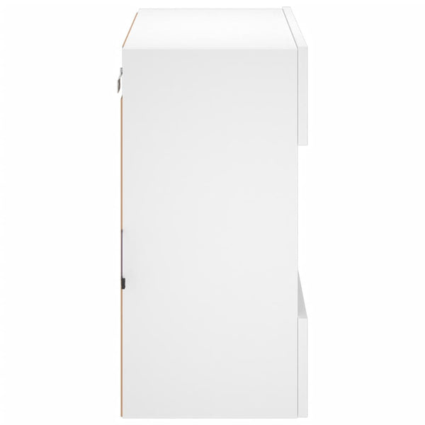 Tv-Seinäkaappi Led-Valoilla 58,5X30X60,5 Cm