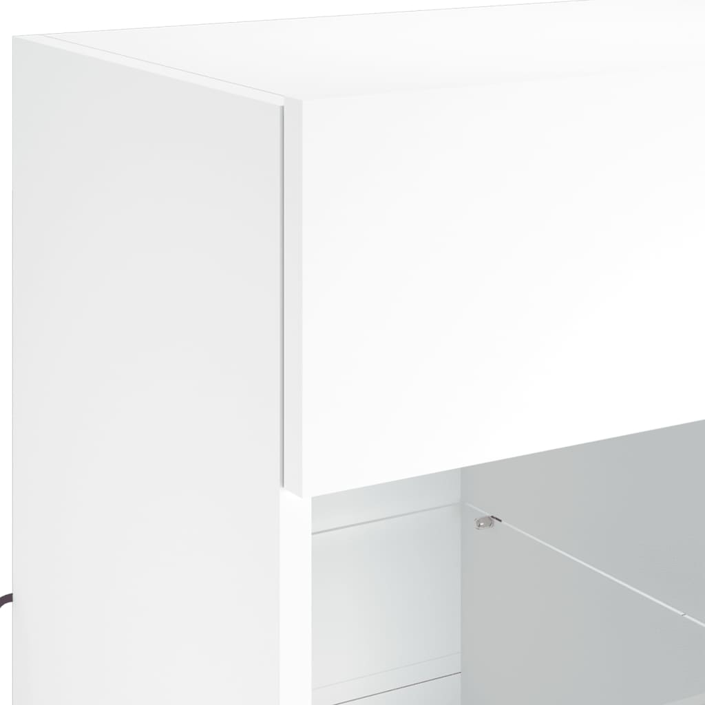 Tv-Seinäkaappi Led-Valoilla 58,5X30X60,5 Cm