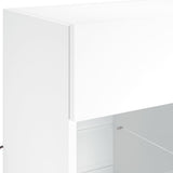 Tv-Seinäkaappi Led-Valoilla 58,5X30X60,5 Cm