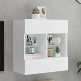 Tv-Seinäkaappi Led-Valoilla 58,5X30X60,5 Cm