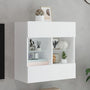 Tv-Seinäkaappi Led-Valoilla 58,5X30X60,5 Cm