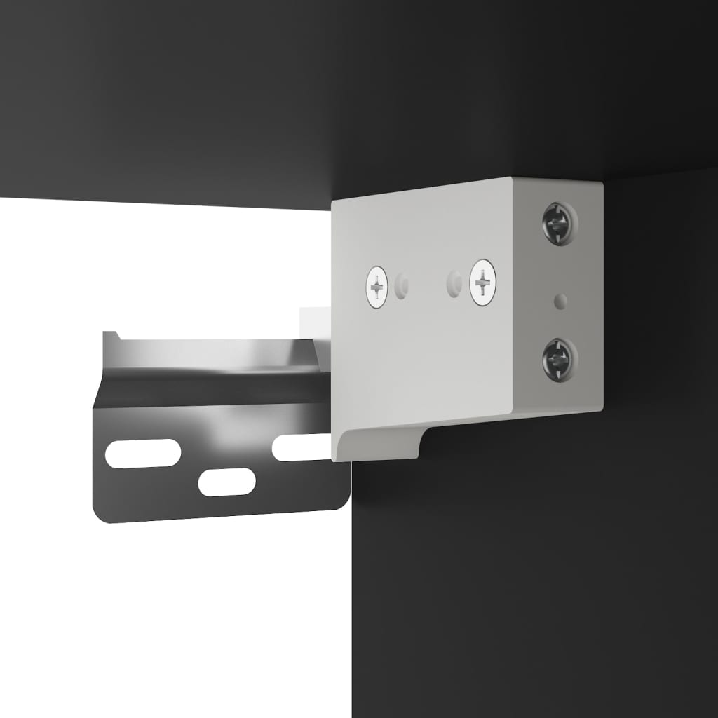 Tv-Seinäkaappi Led-Valoilla 58,5X30X60,5 Cm