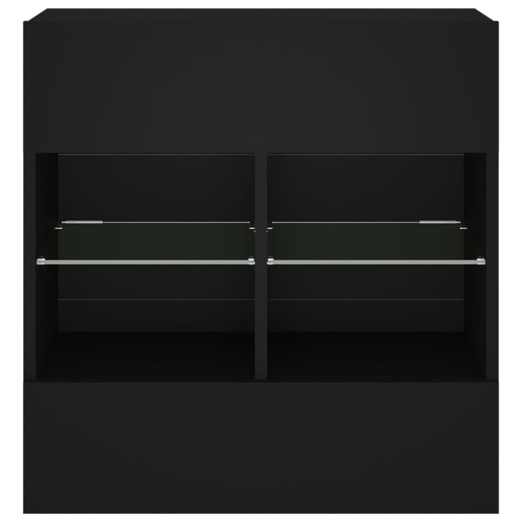 Tv-Seinäkaappi Led-Valoilla 58,5X30X60,5 Cm