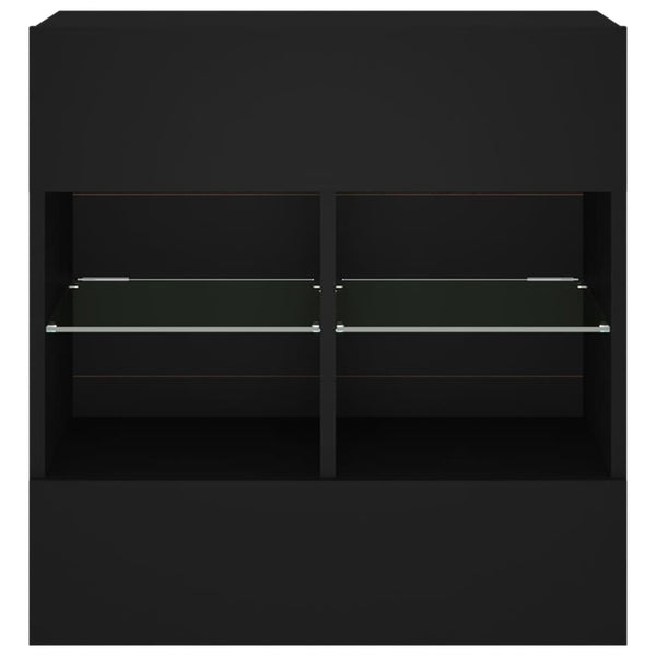 Tv-Seinäkaappi Led-Valoilla 58,5X30X60,5 Cm