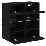 Tv-Seinäkaappi Led-Valoilla 58,5X30X60,5 Cm