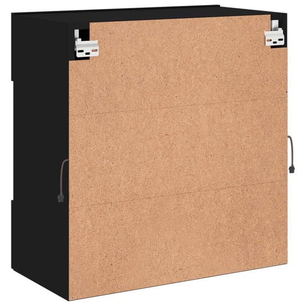 Tv-Seinäkaappi Led-Valoilla 58,5X30X60,5 Cm