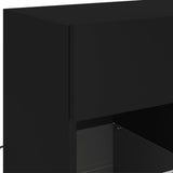 Tv-Seinäkaappi Led-Valoilla 58,5X30X60,5 Cm