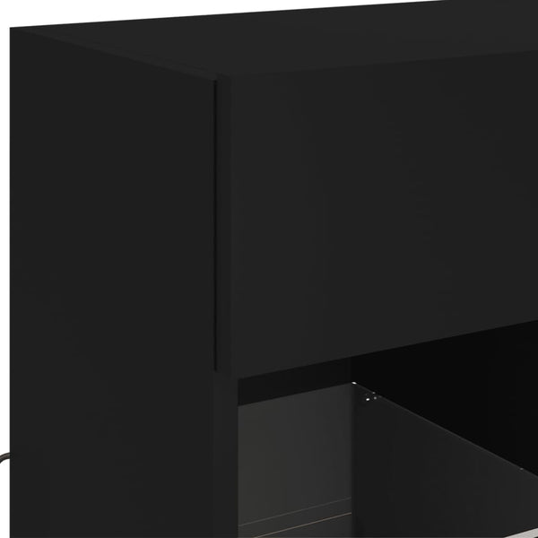 Tv-Seinäkaappi Led-Valoilla 58,5X30X60,5 Cm