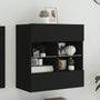 Tv-Seinäkaappi Led-Valoilla 58,5X30X60,5 Cm