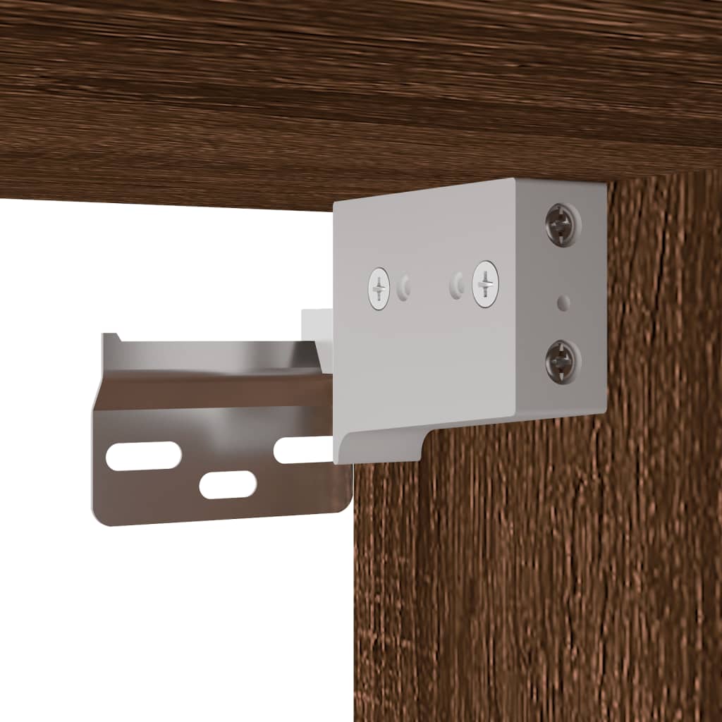 Tv-Seinäkaappi Led-Valoilla 58,5X30X60,5 Cm