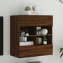 Tv-Seinäkaappi Led-Valoilla 58,5X30X60,5 Cm