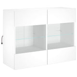 Tv-Seinäkaappi Led-Valoilla 78,5X30X60,5 Cm