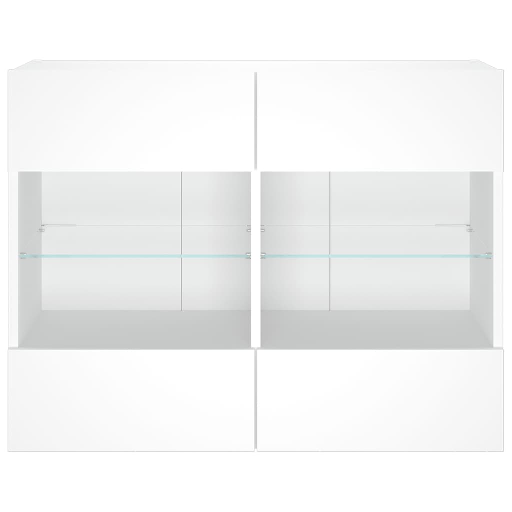 Tv-Seinäkaappi Led-Valoilla 78,5X30X60,5 Cm