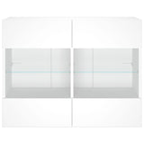 Tv-Seinäkaappi Led-Valoilla 78,5X30X60,5 Cm