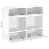 Tv-Seinäkaappi Led-Valoilla 78,5X30X60,5 Cm