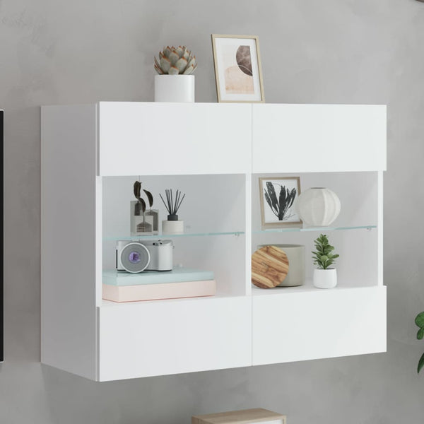Tv-Seinäkaappi Led-Valoilla 78,5X30X60,5 Cm