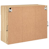 Tv-Seinäkaappi Led-Valoilla Sonoma-Tammi 78,5X30X60,5 Cm