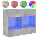 Tv-Seinäkaappi Led-Valoilla 78,5X30X60,5 Cm