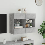 Tv-Seinäkaappi Led-Valoilla 78,5X30X60,5 Cm
