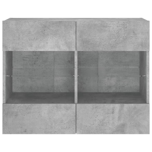 Tv-Seinäkaappi Led-Valoilla 78,5X30X60,5 Cm