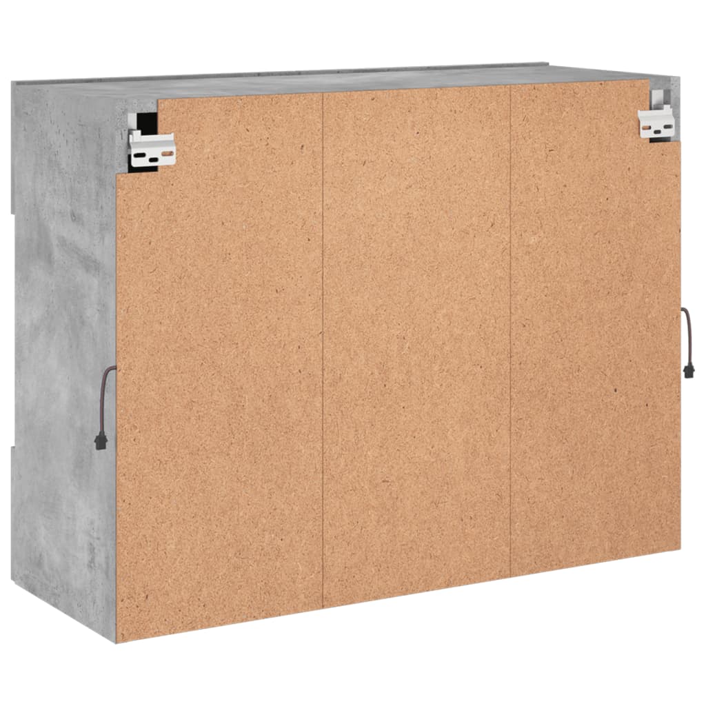 Tv-Seinäkaappi Led-Valoilla 78,5X30X60,5 Cm