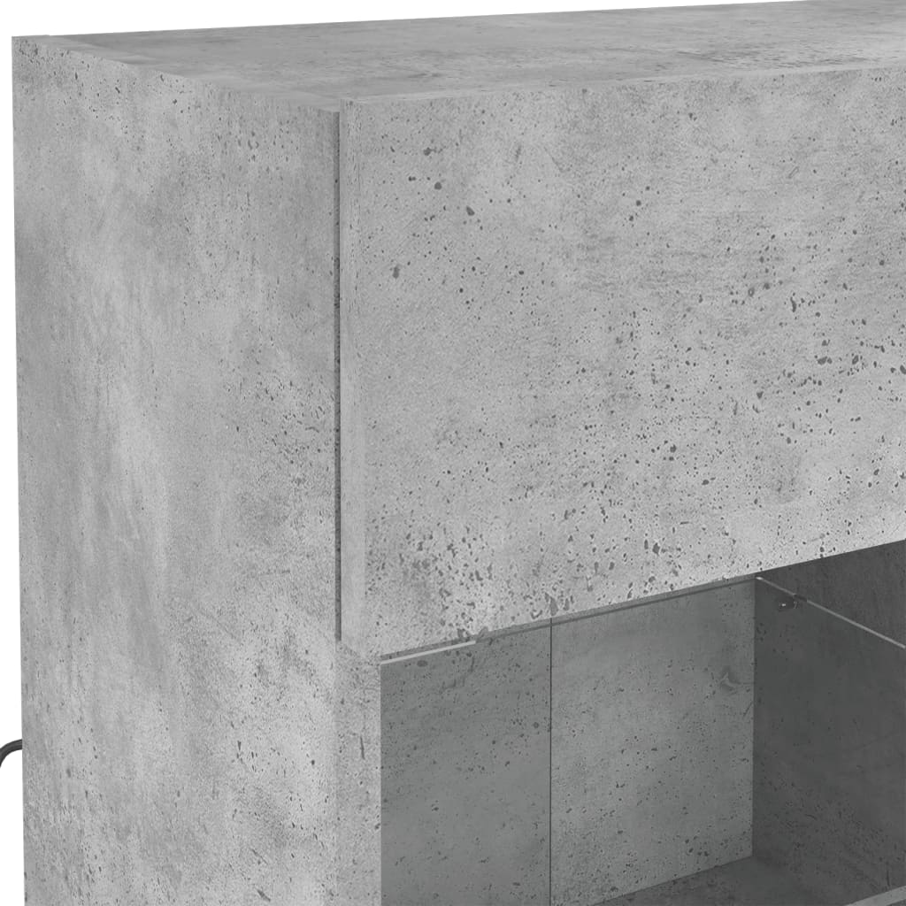 Tv-Seinäkaappi Led-Valoilla 78,5X30X60,5 Cm