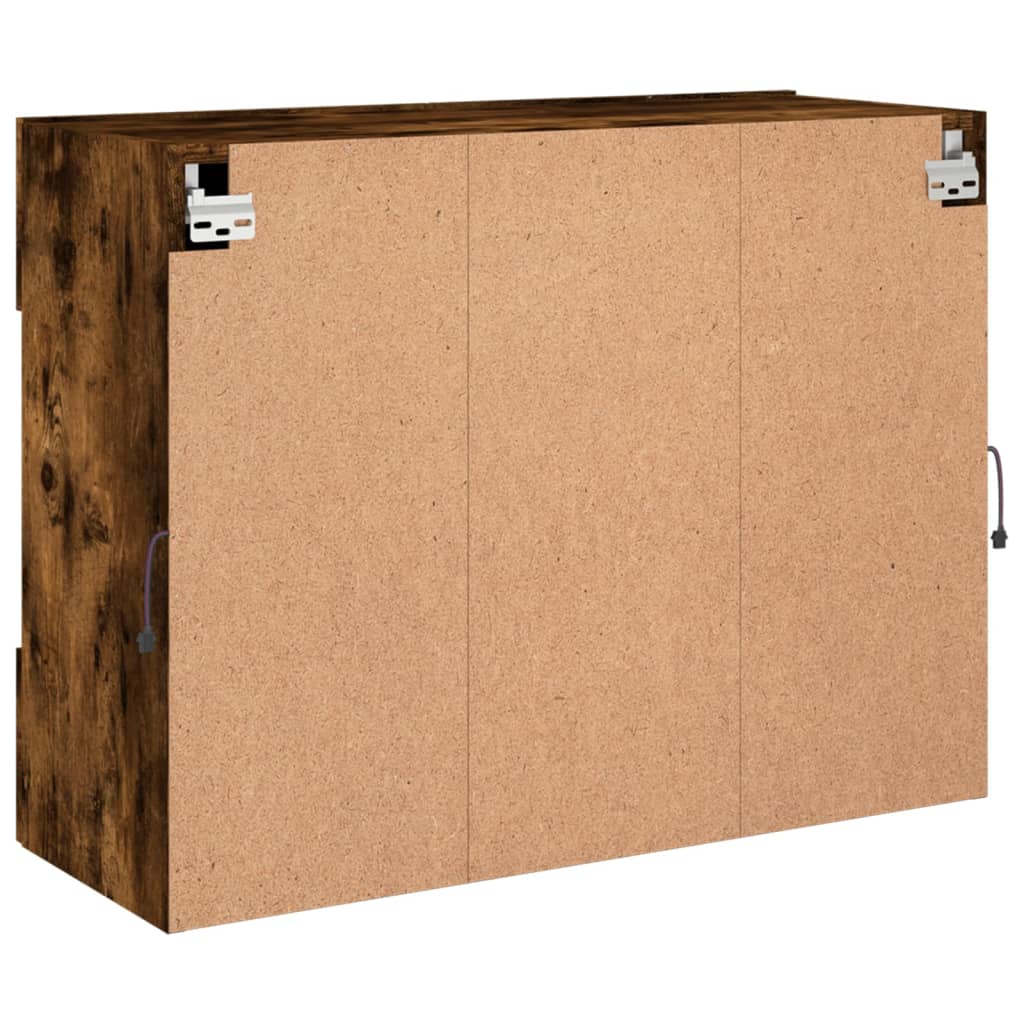 Tv-Seinäkaappi Led-Valoilla 78,5X30X60,5 Cm