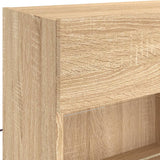 Tv-Seinäkaappi Led-Valoilla Sonoma-Tammi 98,5X30X60,5 Cm