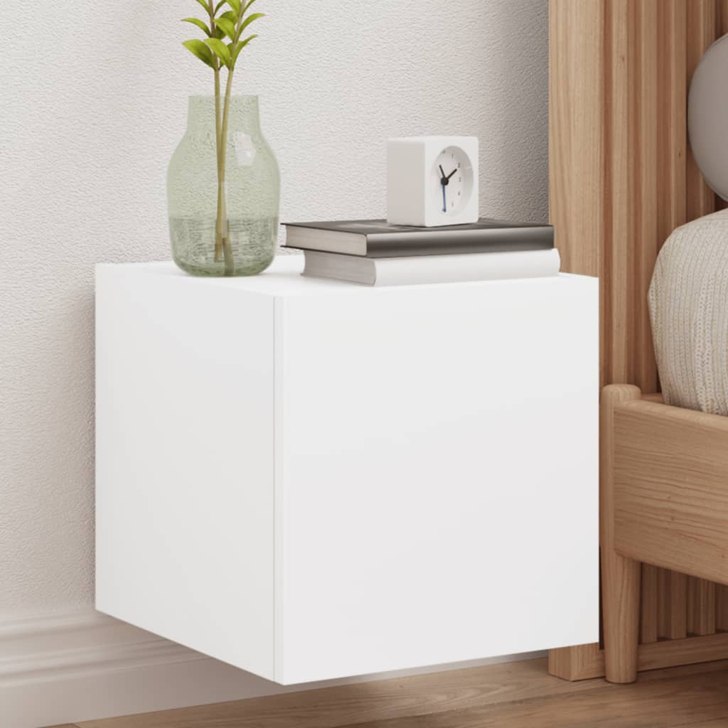 Tv-Seinäkaapit Led-Valoilla 2 Kpl