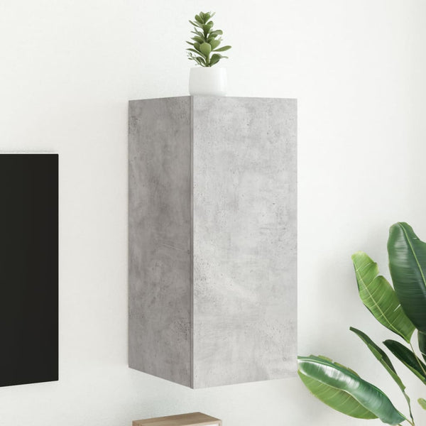 Tv-Seinäkaapit Led-Valoilla 2 Kpl
