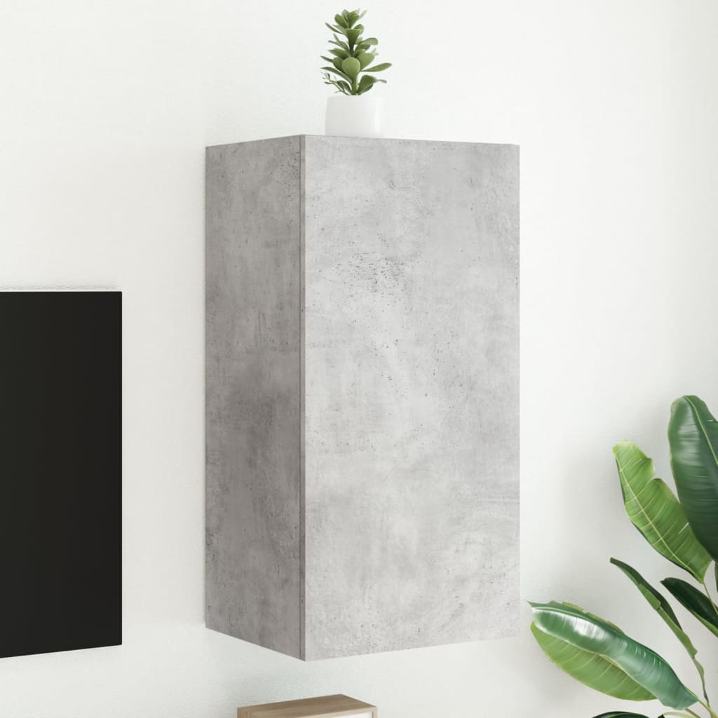 Tv-Seinäkaapit Led-Valoilla 2 Kpl